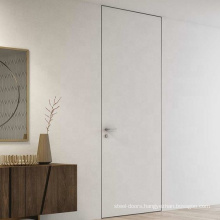 Modern Interior Flush Wall Doors With Concealed Door Frames And Hidden Hinges